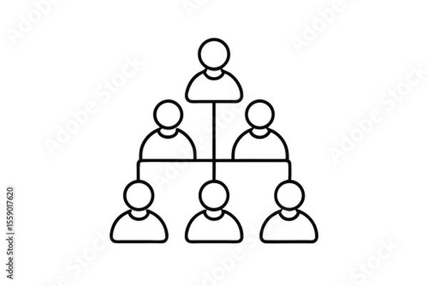 Obraz Understanding Organizational Structures Hierarchy, Teamwork, and Collaboration