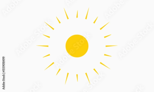Obraz A vector yellow sun design.