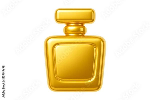 Fototapeta Elegant 3D Fragrance Container Isolated on a Transparent Background