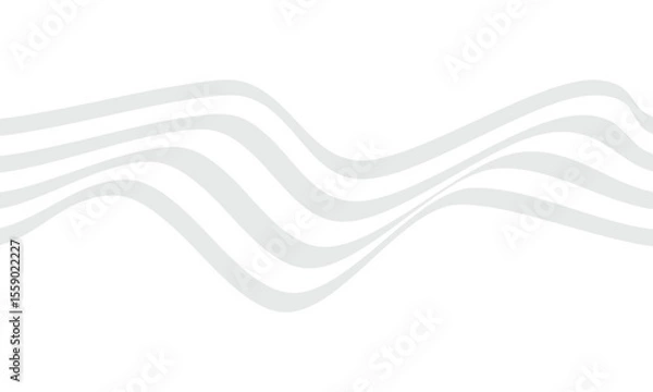 Obraz abstract grey thin line wavy design suitable for background.
