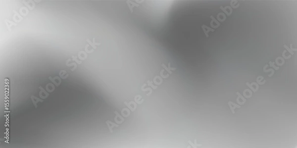 Obraz Black dark gray silver white wave abstract background for design. Light wave, wavy line. Ombre gradient. Noise rough grungy  modern arts