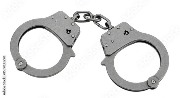 Obraz Isolated Handcuffs