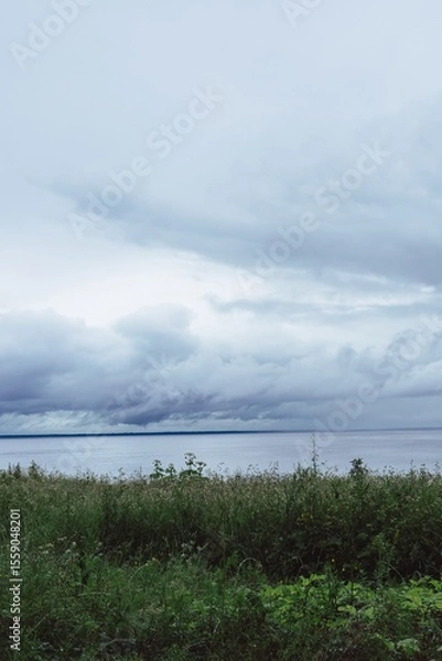 Obraz clouds over the river