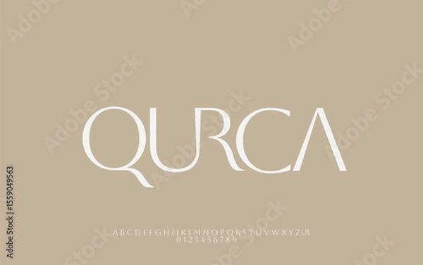 Fototapeta Elegant and Minimal Serif Font for Luxury Branding and Editorial Design
