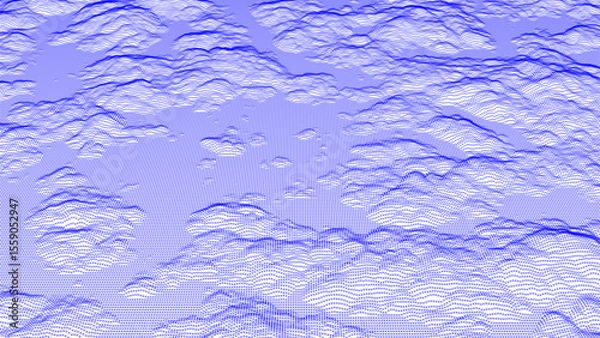 Fototapeta abstract cloud computing retro style background with space
