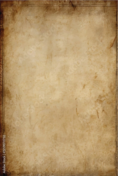 Obraz Aged parchment with a brown, grungy, vintage paper texture and subtle vignette