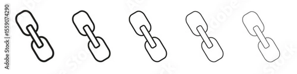 Obraz Link icon vector, Symbol, logo illustrations