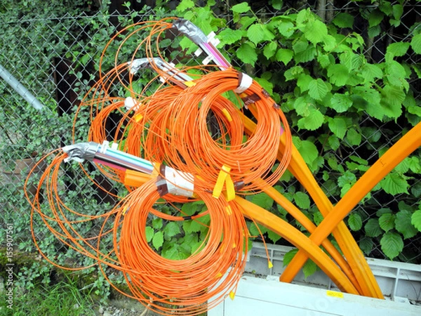 Obraz Kabel für Glasfaserausbau