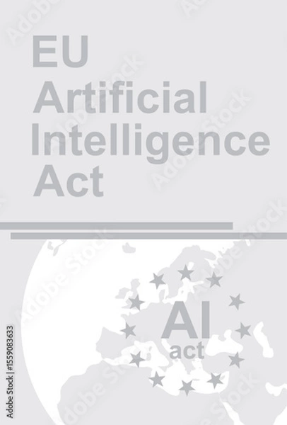 Fototapeta EU AI act banner. vector	