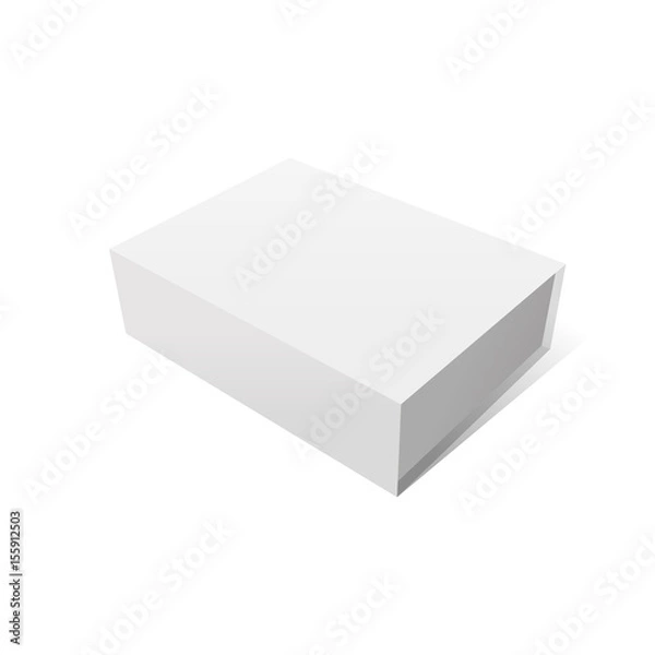 Fototapeta Elegant white vector Box Mockup