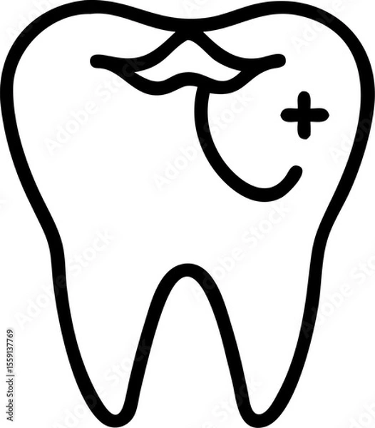 Fototapeta dentist vector silhouette icon on white or transparent background. Dentistry icon Vector graphics collection for your design. 