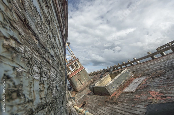 Fototapeta Boote, gestrandet