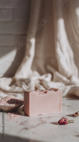 Obraz pink clay soap