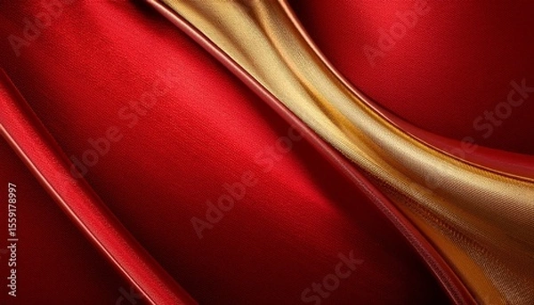 Obraz premium red gold background