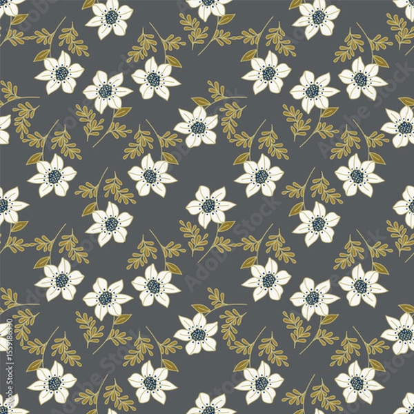 Obraz cute flower pattern image for fabric textile or wall decoration