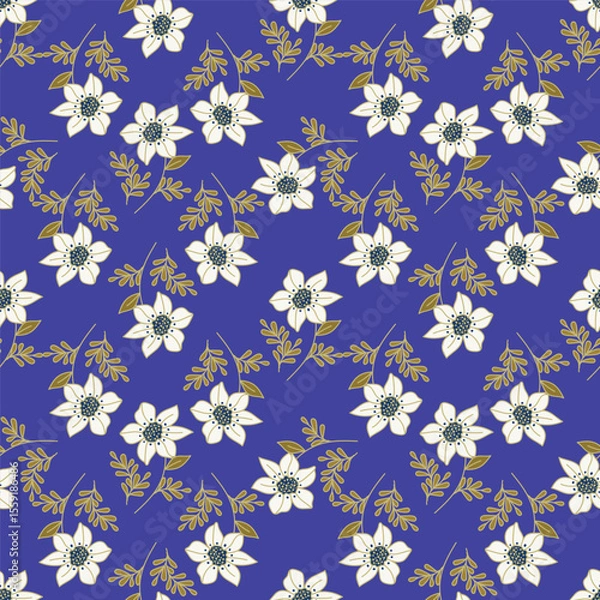 Obraz cute flower pattern image for fabric textile or wall decoration