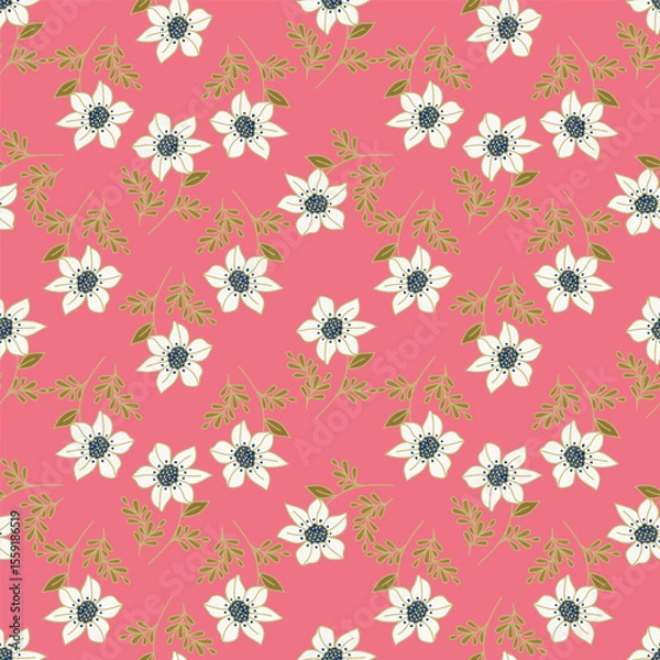Obraz cute flower pattern image for fabric textile or wall decoration