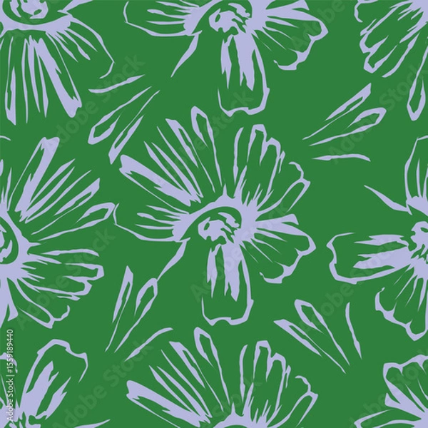 Obraz cute flower pattern image for fabric textile or wall decoration