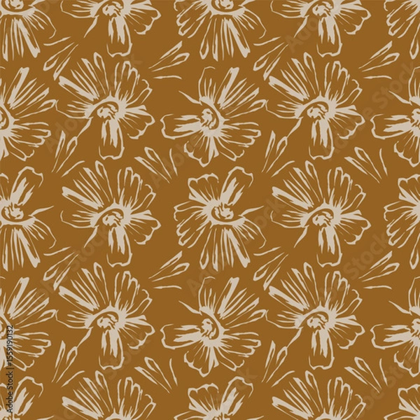 Obraz cute flower pattern image for fabric textile or wall decoration