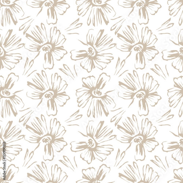 Obraz cute flower pattern image for fabric textile or wall decoration