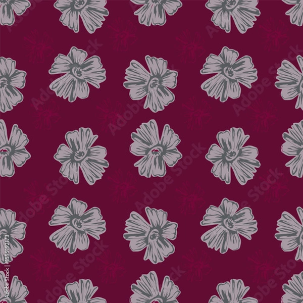 Obraz cute flower pattern image for fabric textile or wall decoration