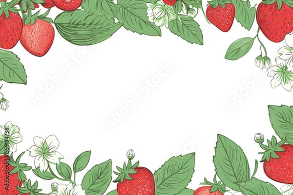 Fototapeta PNG Strawberries backgrounds strawberry pattern.