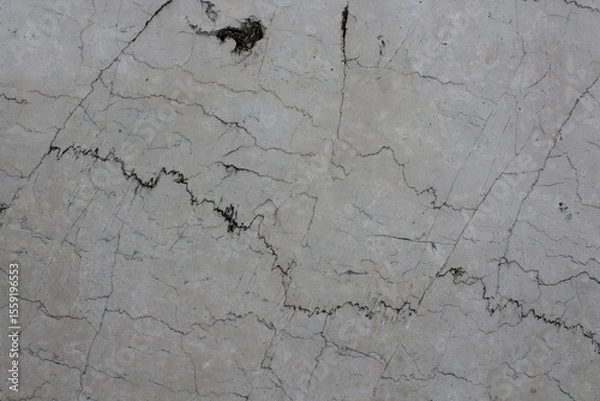 Obraz Modern grey limestone texture background in white light polished empty wall paper. luxury gray concrete stone table top desk view concept grunge seamless, Rustic marble slab.
