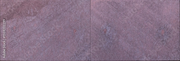 Fototapeta Purple stone tiles with rough texture and rectangular pattern on exterior wall



