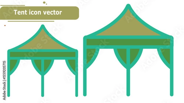 Obraz Tent icon vector