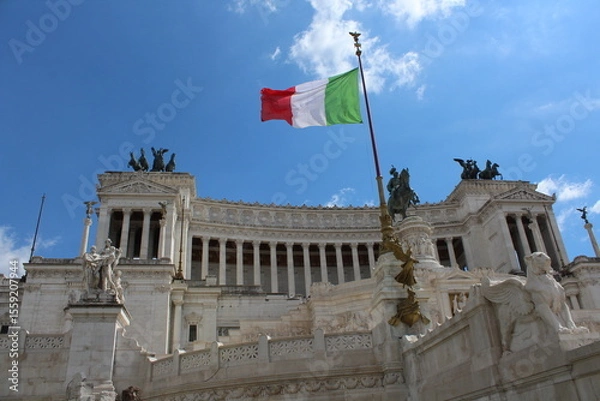 Obraz Vittorio Emanuele II Monument At Piazza Venezia In Rome, Italy
