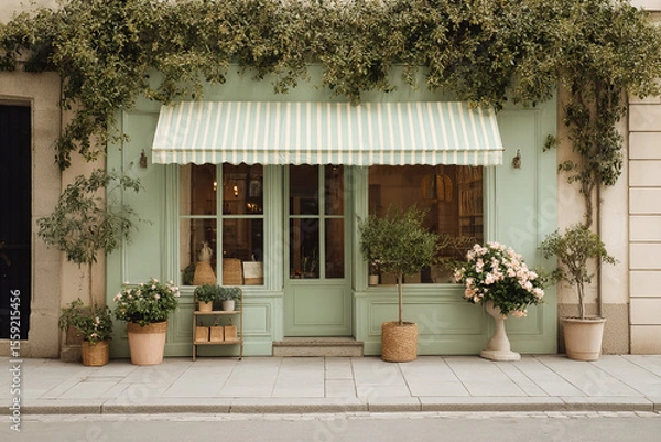 Obraz vintage shop storefront