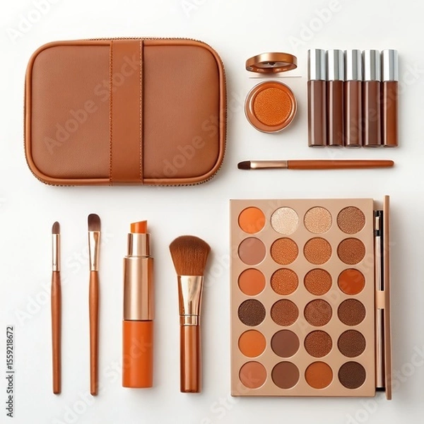 Fototapeta Brown & Orange Makeup