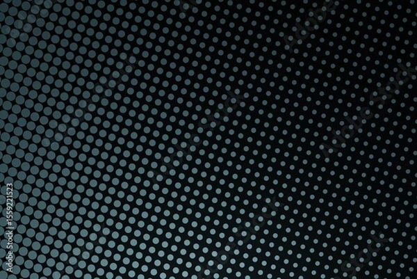 Fototapeta Dark slate grey dots on black background. Light is coming from bottom