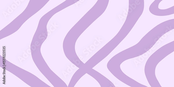 Obraz Twisted distorted retro groovy banner background