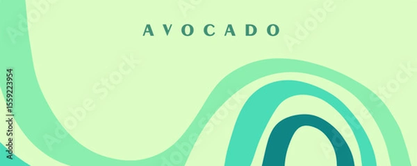 Obraz Twisted distorted retro groovy banner background
