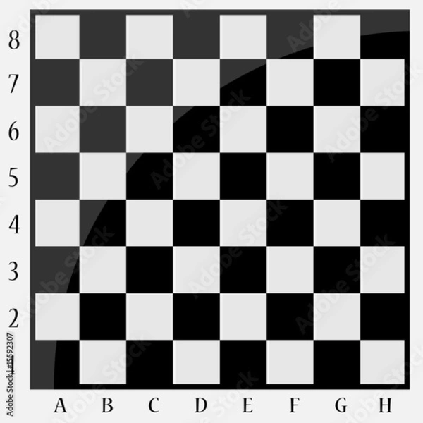 Obraz Chessboard black and white