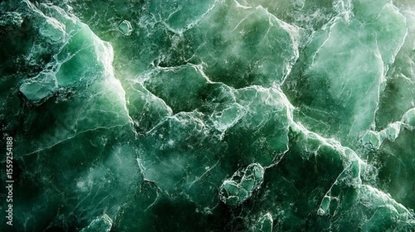 Fototapeta abstract green graphic polygon texture with copy space for your design, advertise and banner concept
