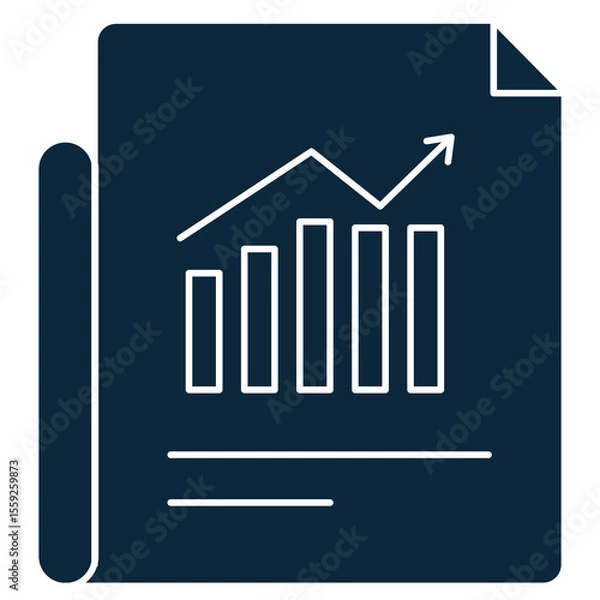 Fototapeta  Progress Report Icon, Tracking Success A Clear View Through Progress Reports, Milestones Matter Communicating Growth with Progress Reports
