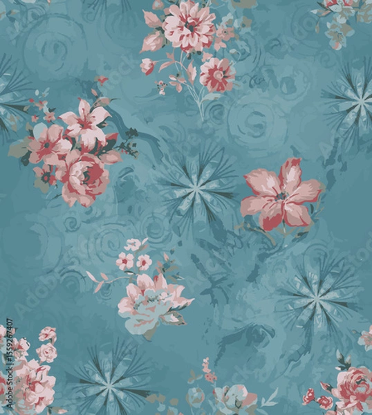 Obraz flower allover background design