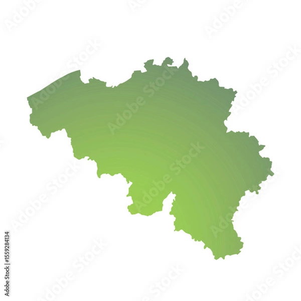 Obraz Map of Belgium, sign silhouette. World Map Globe. Vector Illustration isolated on transparent background. Europe continent.