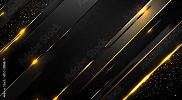Obraz Abstract Black Gold Luxury Background