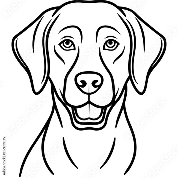 Obraz Chesapeake Bay Retriever Silhouette Vector