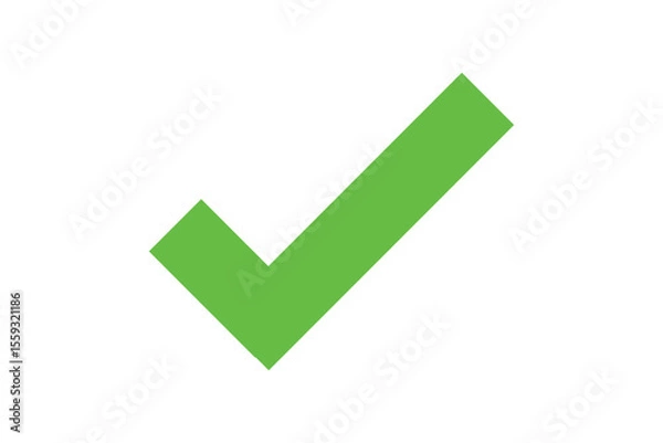 Obraz green check mark icon vector
