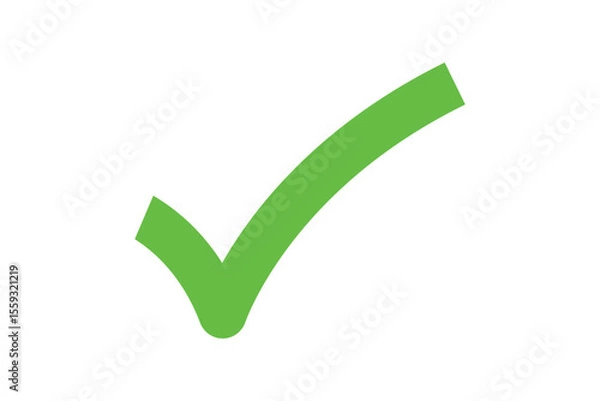 Obraz green check mark icon vector