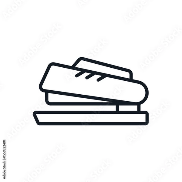 Fototapeta stapler icons isolated on White Background. Flat style design
