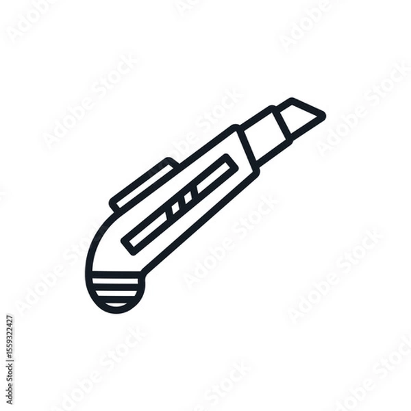 Fototapeta cutter icons isolated on White Background. Flat style design
