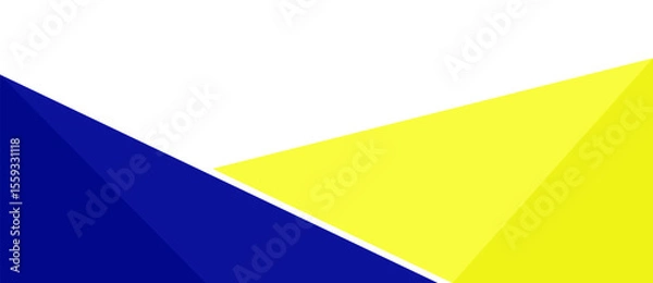 Fototapeta Blue Yellow Header Footer Banner. Business Frame Border Abstract Transparent. Vector Design