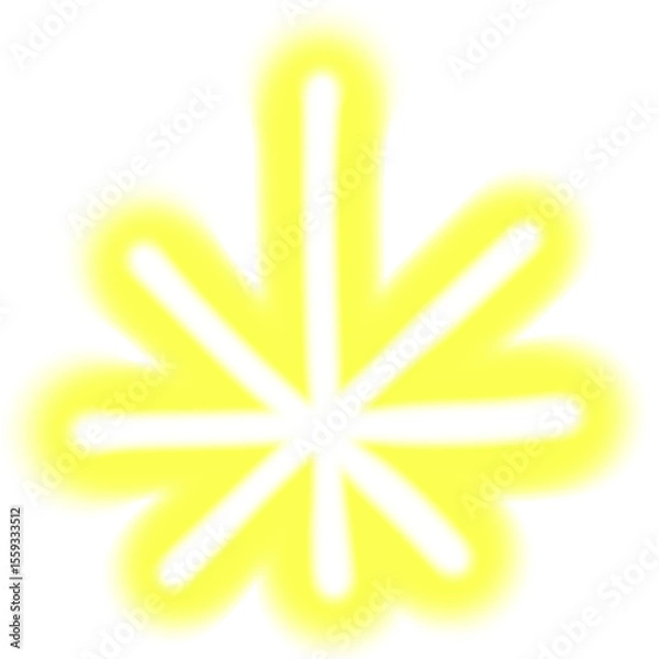 Fototapeta Abstract Glowing Starburst Design