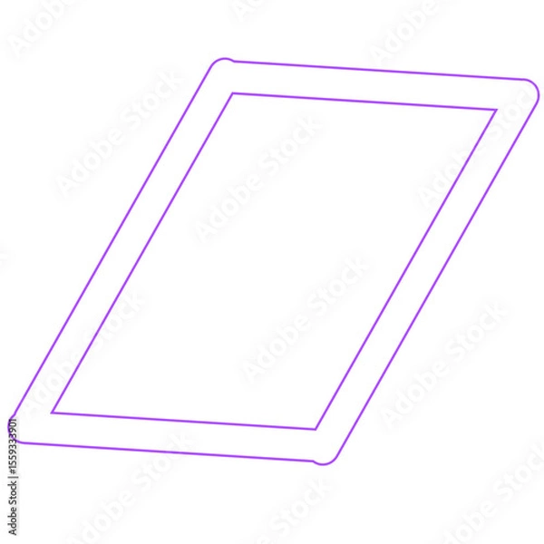 Fototapeta parallelogram outline