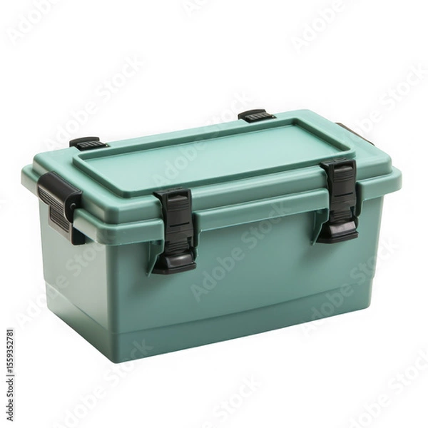 Obraz Plastic storage container box isolated on transparent background
